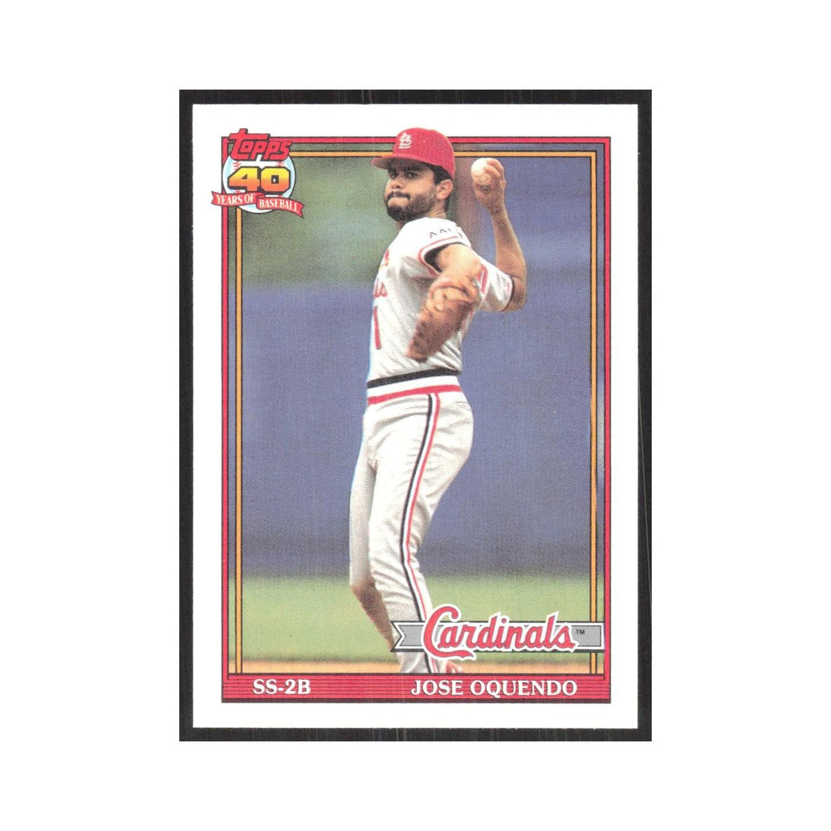 1991 O-Pee-Chee Jose Oquendo Cardinals #343