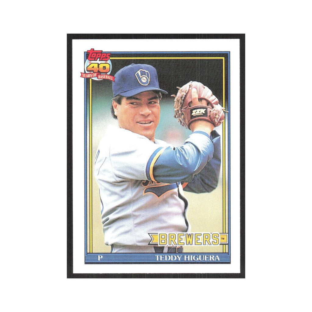 1991 O-Pee-Chee Teddy Higuera Brewers #475