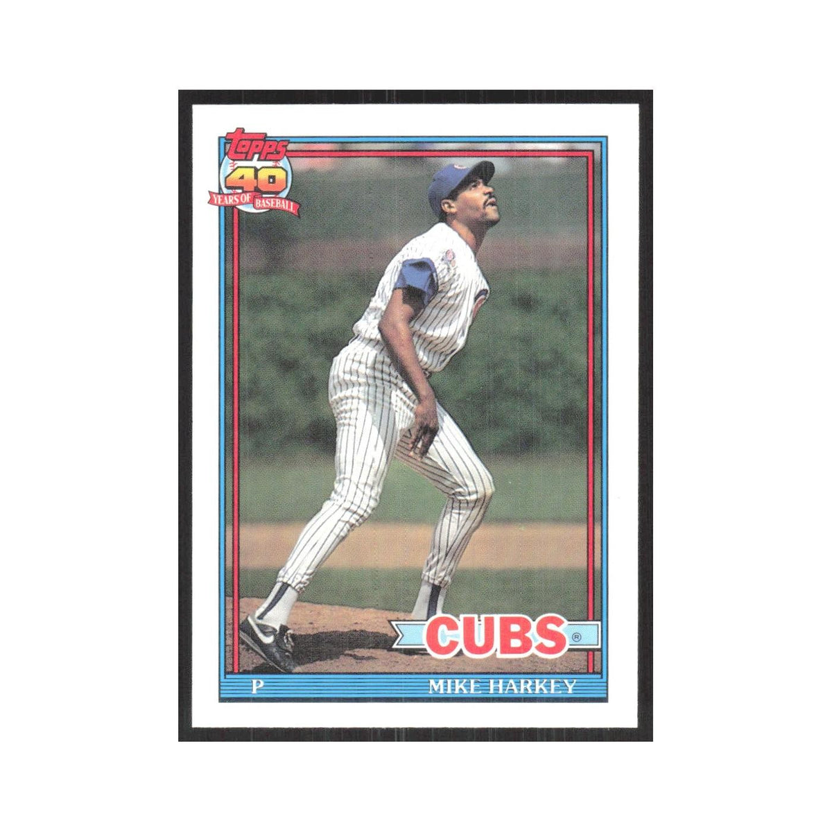 1991 O-Pee-Chee Mike Harkey Cubs #376