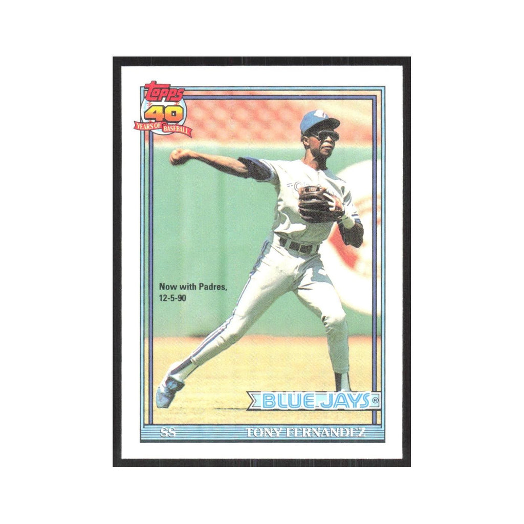 1991 O-Pee-Chee Tony Fernandez Blue Jays #320