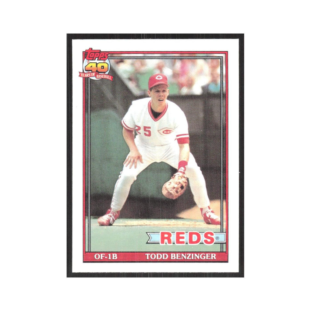 1991 O-Pee-Chee Todd Benzinger Reds #334