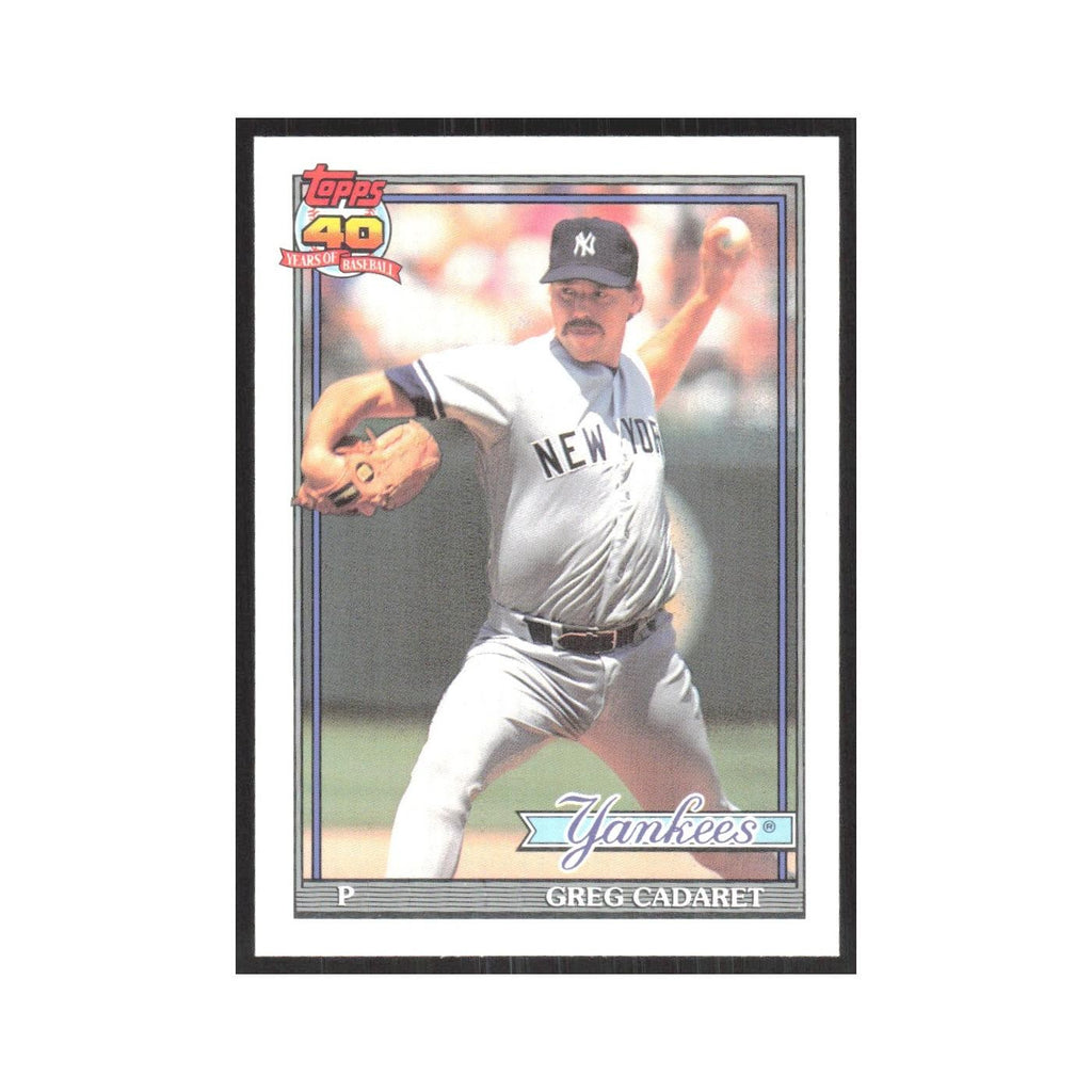 1991 O-Pee-Chee Greg Cadaret Yankees #187