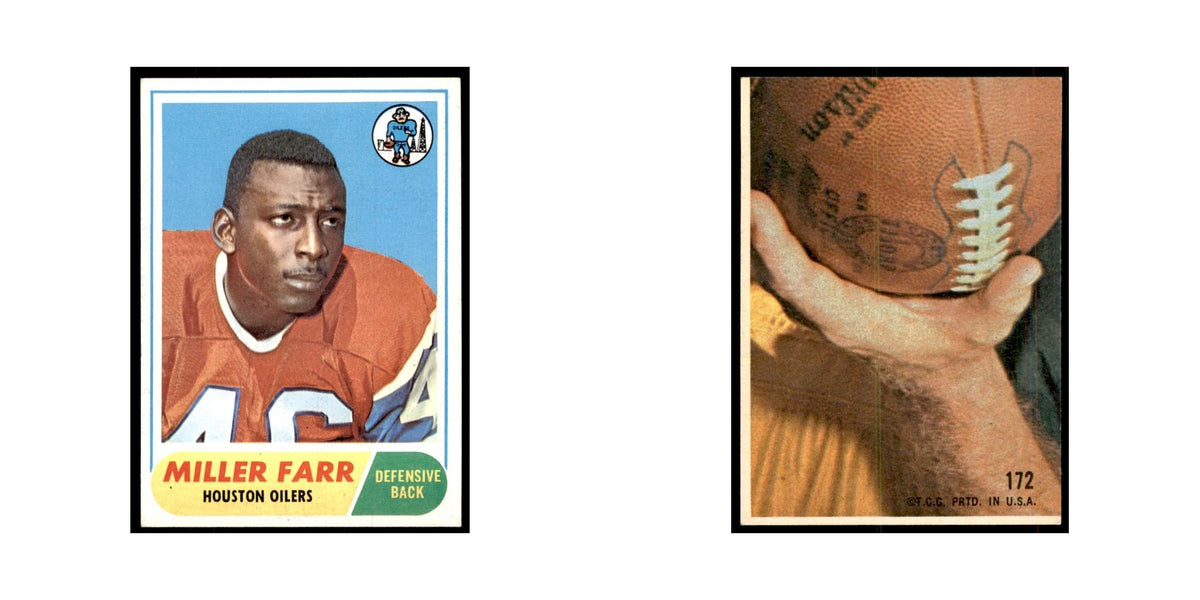 1968 Topps Miller Farr Houston Oilers #172
