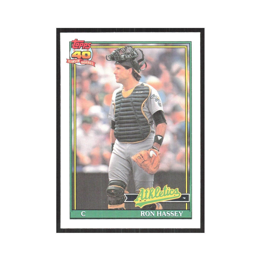 1991 O-Pee-Chee Ron Hassey Athletics #327