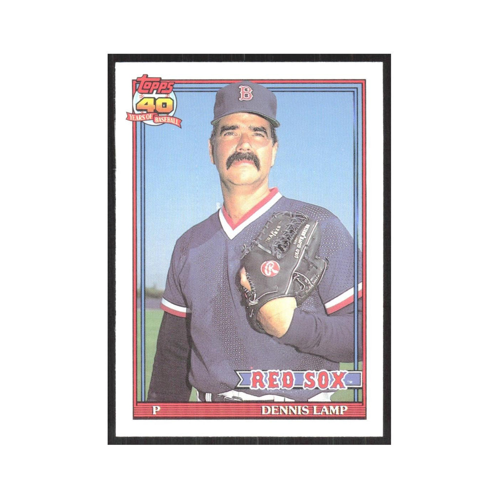 1991 O-Pee-Chee Dennis Lamp Red Sox #14