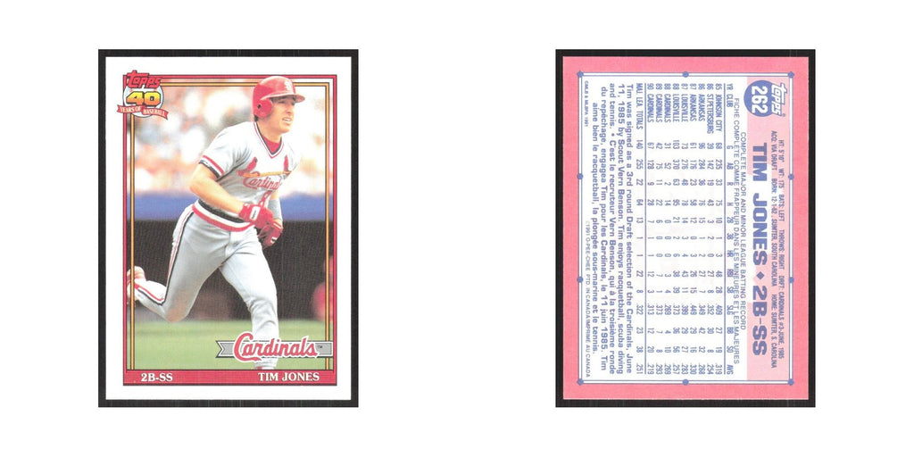1991 O-Pee-Chee Tim Jones Cardinals #262