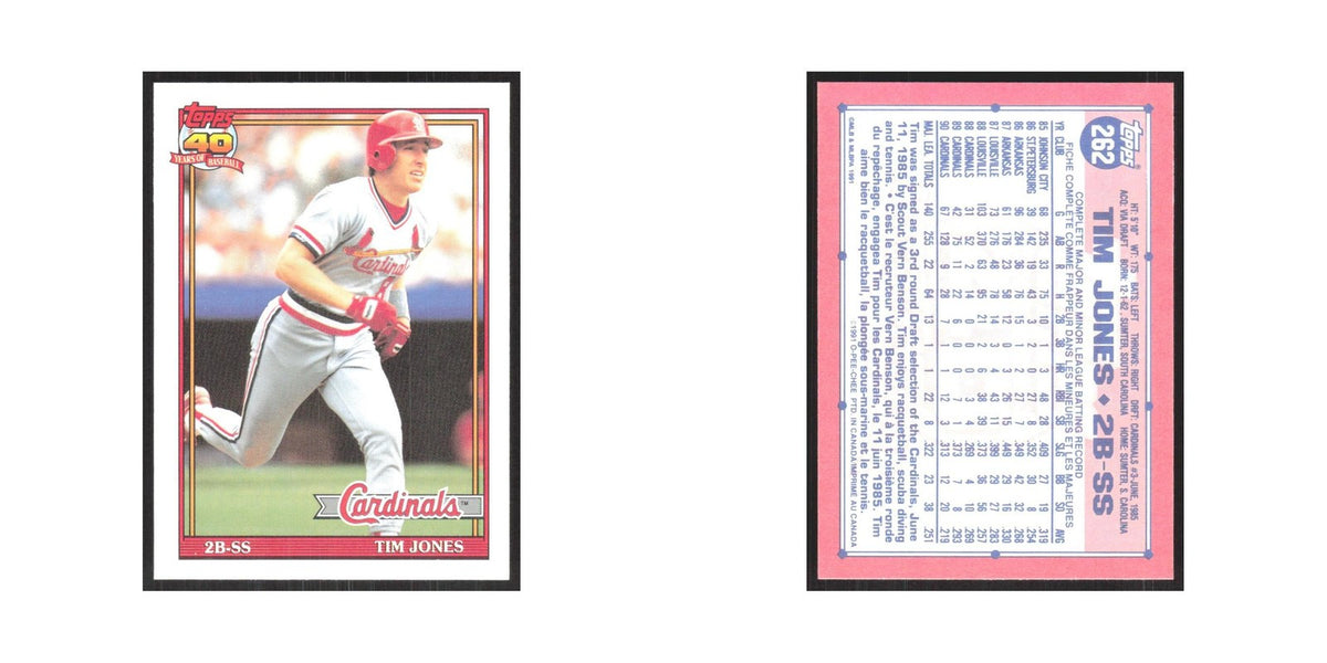 1991 O-Pee-Chee Tim Jones Cardinals #262