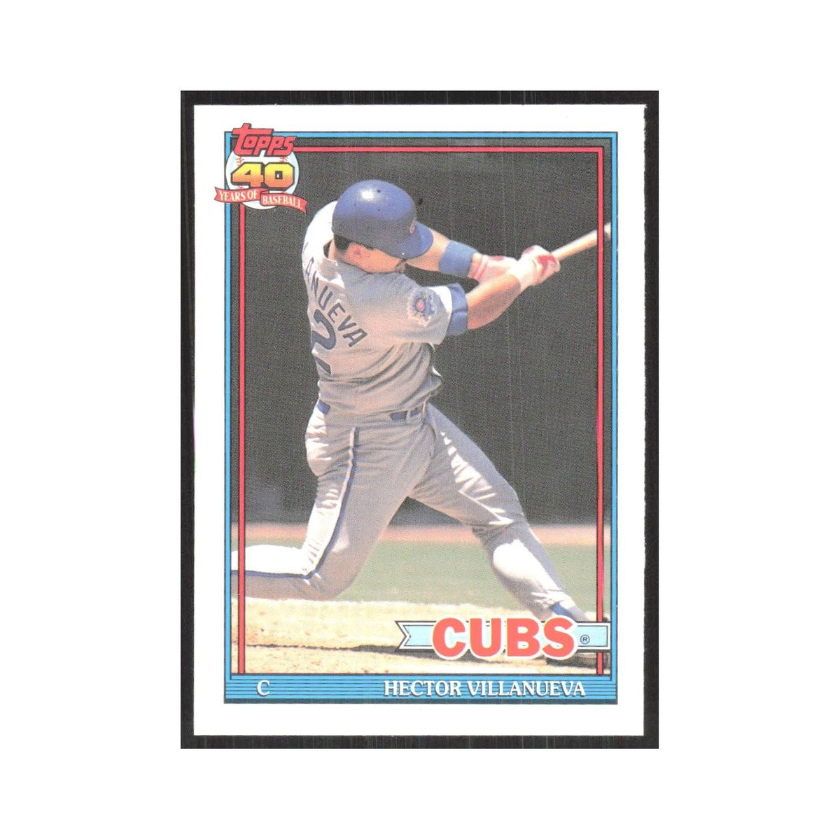 1991 O-Pee-Chee Hector Villanueva Cubs #362