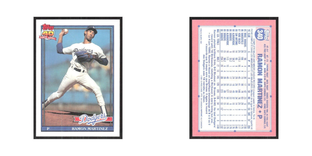 1991 O-Pee-Chee Ramon Martinez Dodgers #340