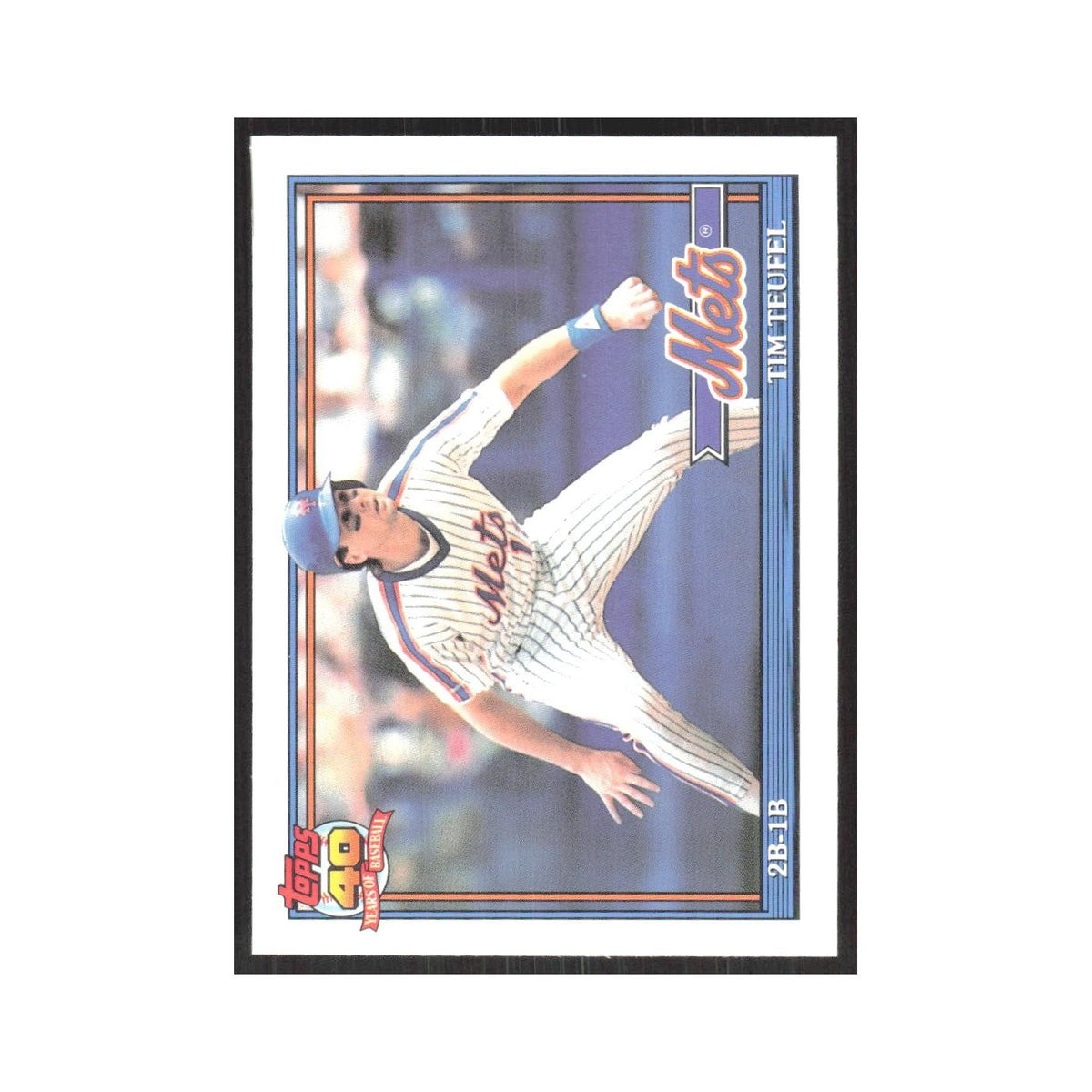 1991 O-Pee-Chee Tim Teufel Mets #302