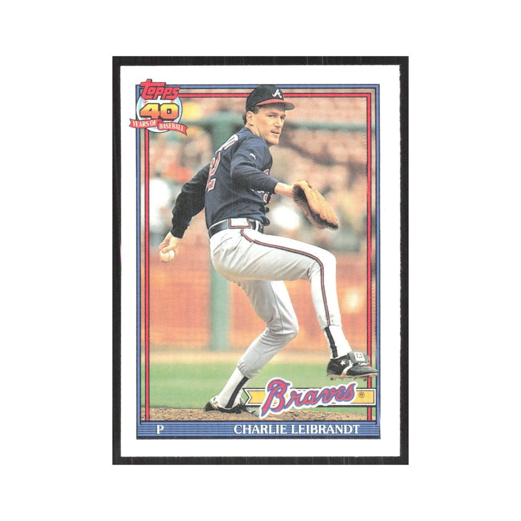 1991 O-Pee-Chee Charlie Leibrandt Braves #456