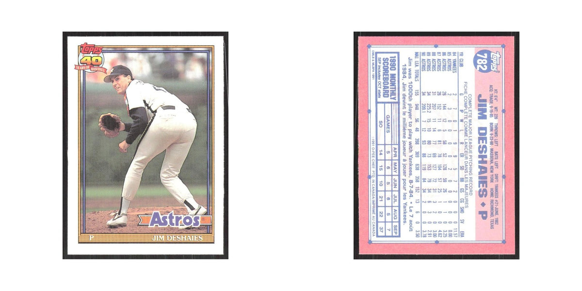 1991 O-Pee-Chee Jim Deshaies Astros #782