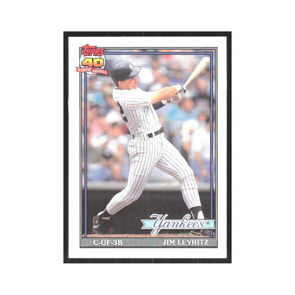 1991 O-Pee-Chee Jim Leyritz Yankees #202