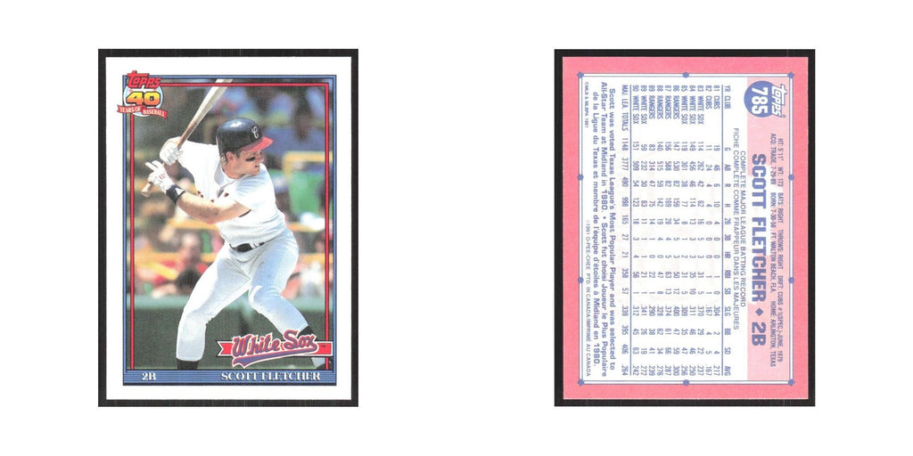 1991 O-Pee-Chee Scott Fletcher White Sox #785