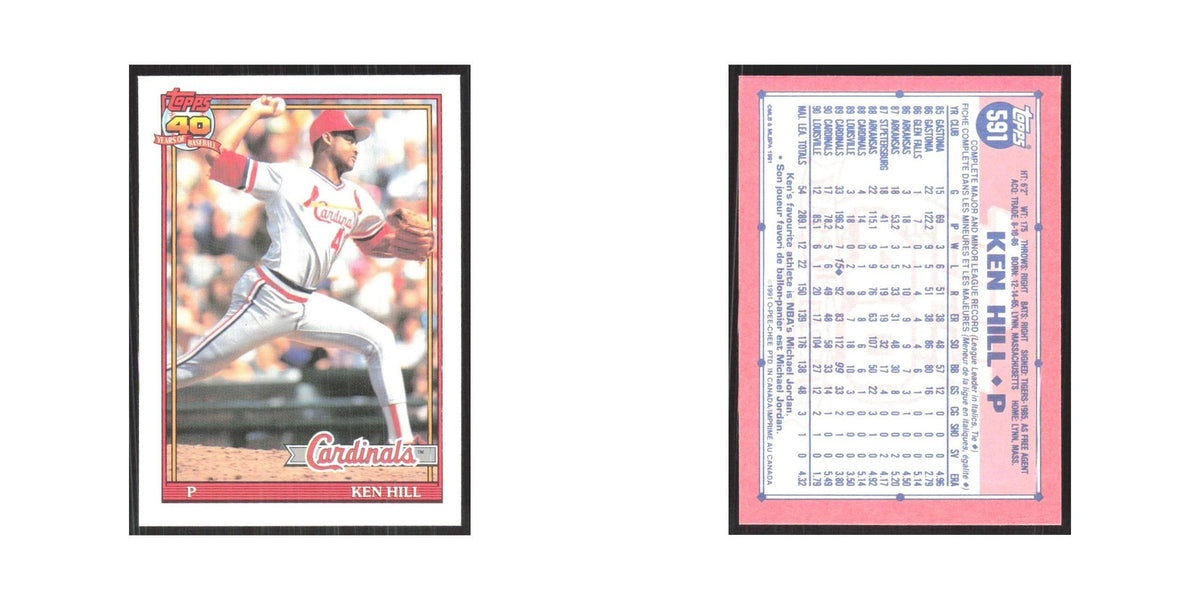 1991 O-Pee-Chee Ken Hill Cardinals #591