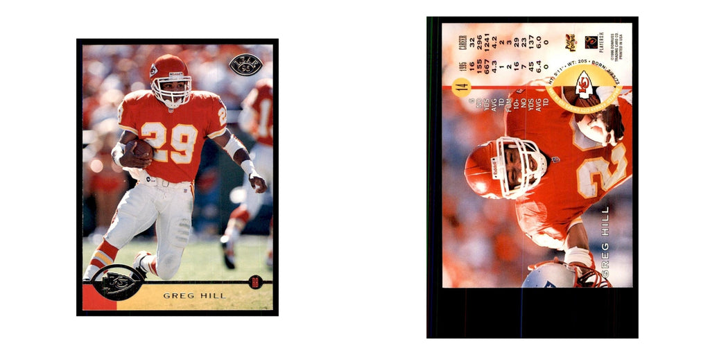 1996 Leaf Greg Hill Chiefs #14