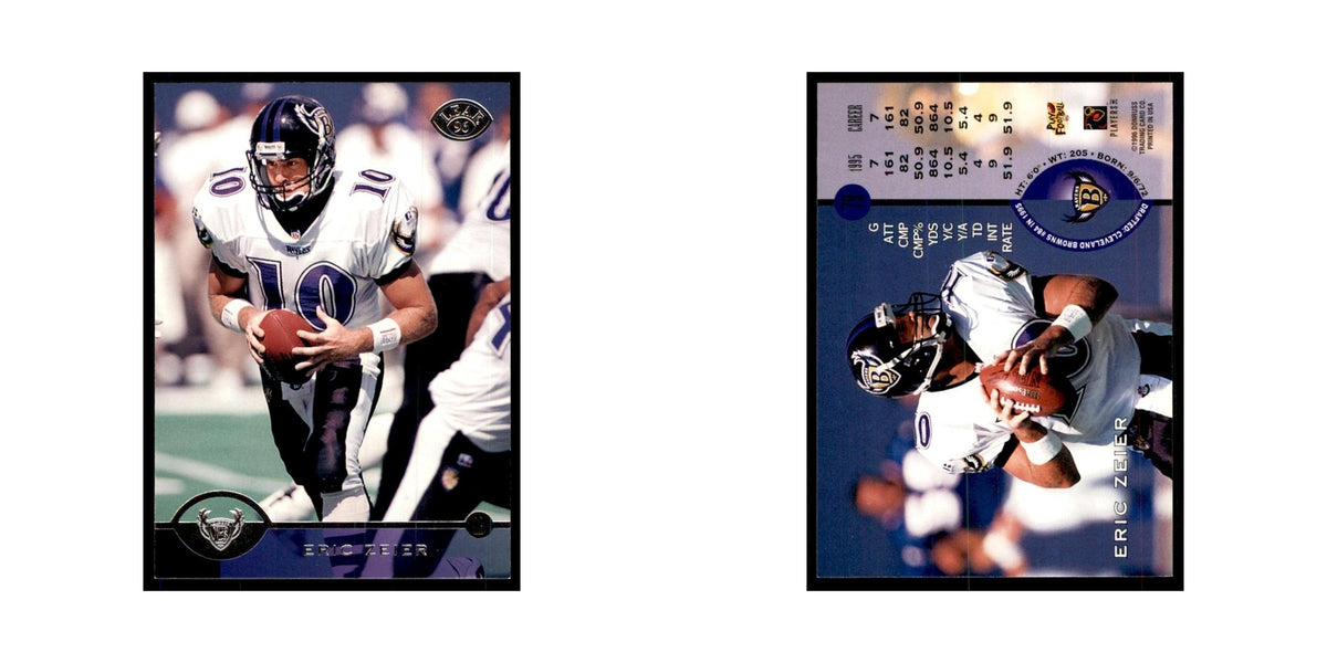 1996 Leaf Eric Zeier Ravens #7
