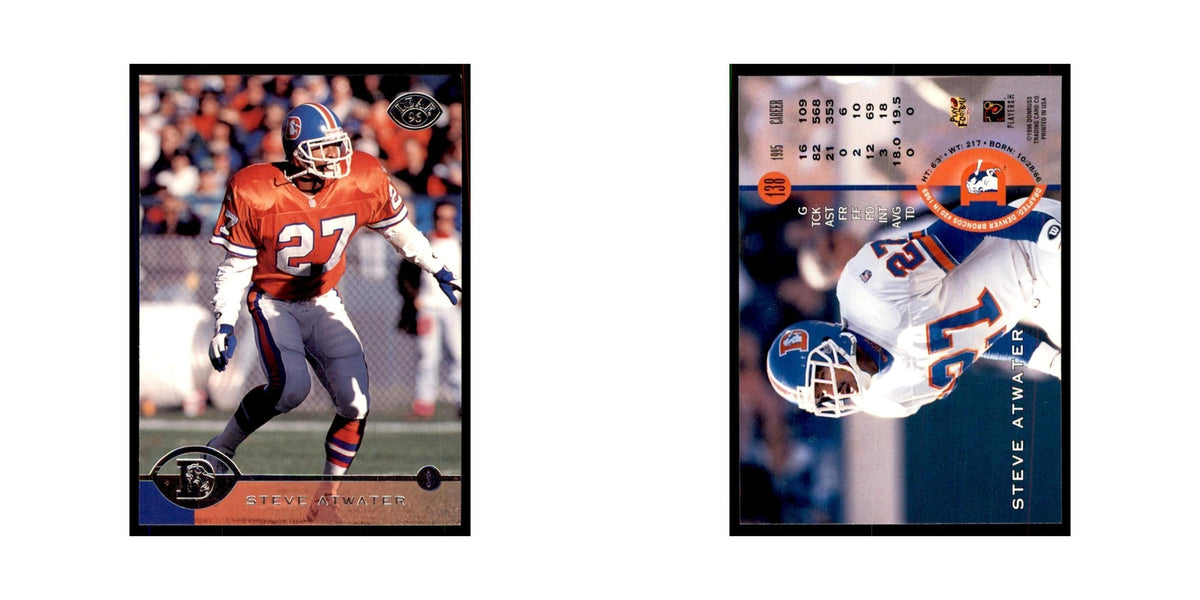 1996 Leaf Steve Atwater Broncos #138