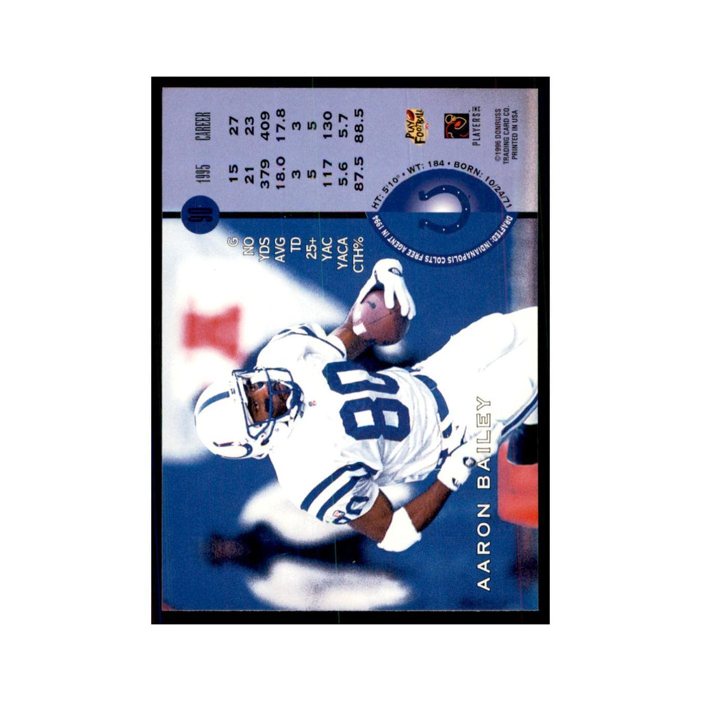 1996 Leaf Aaron Bailey Colts #90