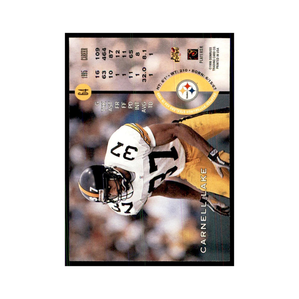 1996 Leaf Carnell Lake Steelers #64