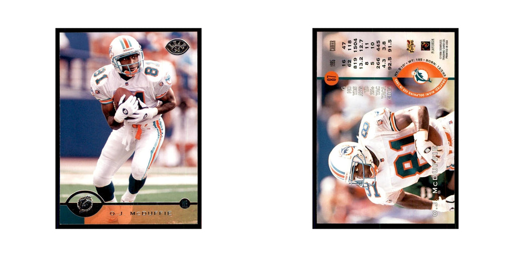 1996 Leaf O.J. McDuffie Dolphins #87