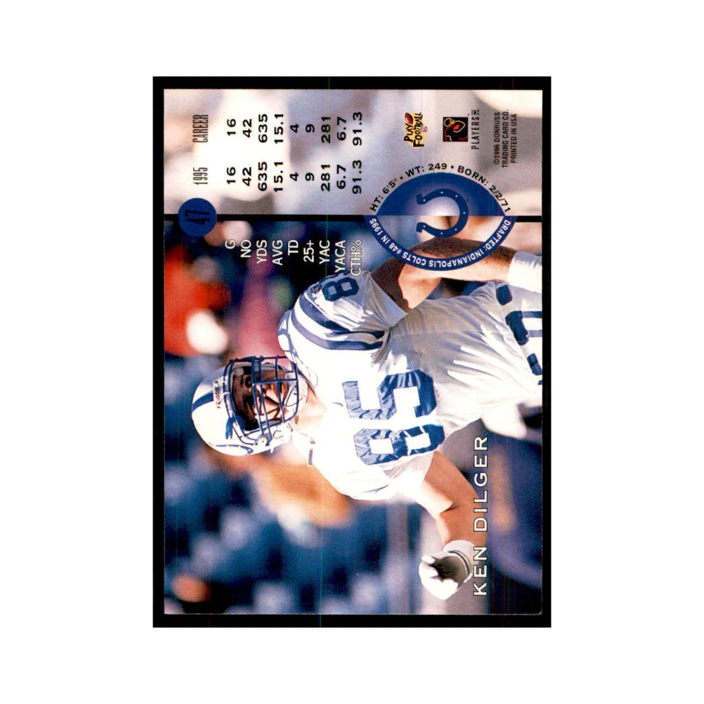 1996 Leaf Ken Dilger Colts #47