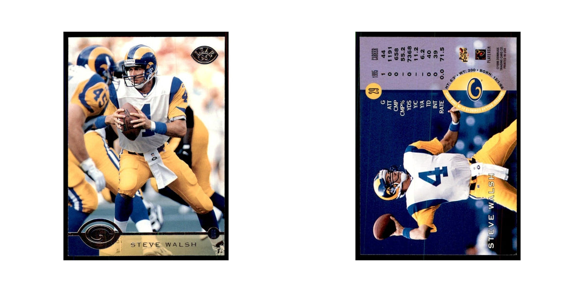 1996 Leaf Steve Walsh St. Louis Rams #29