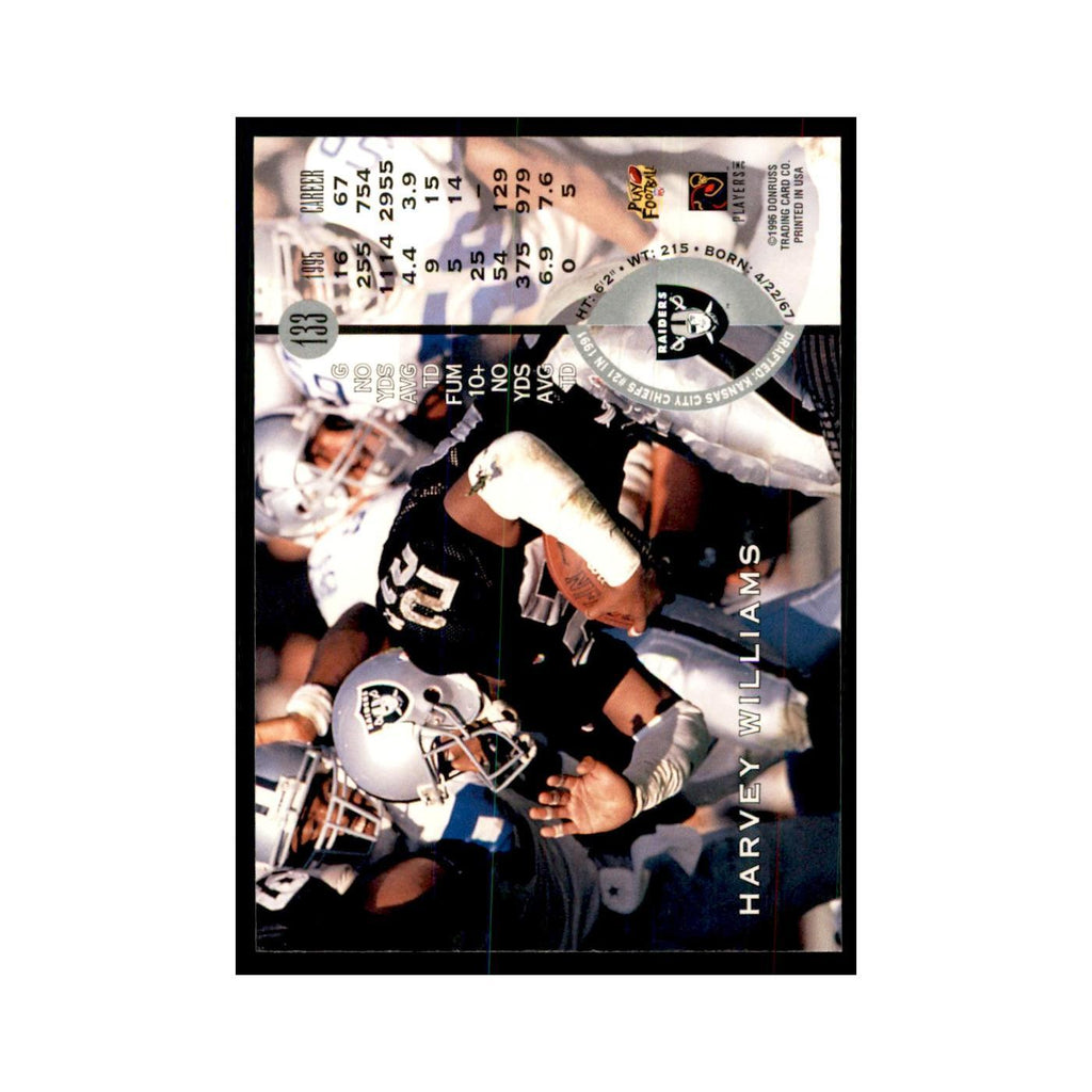 1996 Leaf Harvey Williams Raiders #133