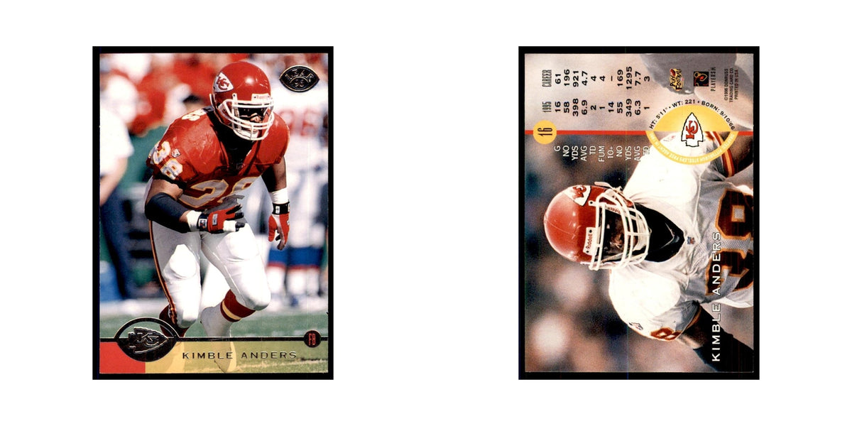 1996 Leaf Kimble Anders Chiefs #16