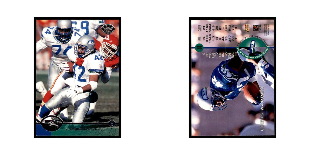 1996 Leaf Chris Warren Seahawks #38