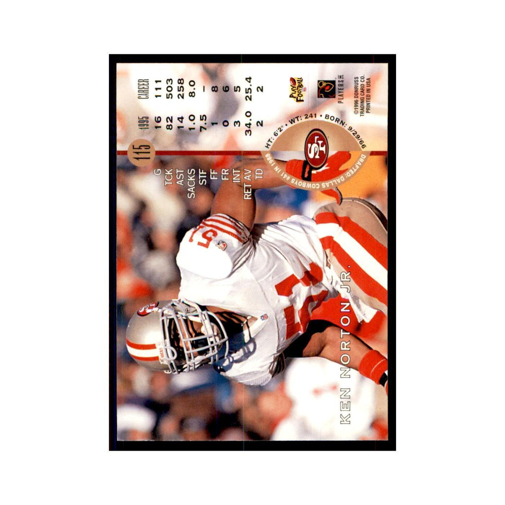 1996 Leaf Ken Norton Jr. 49ers #115