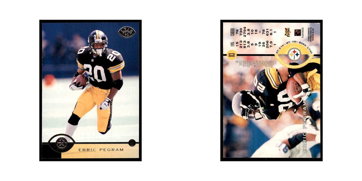 1996 Leaf Erric Pegram Steelers #83