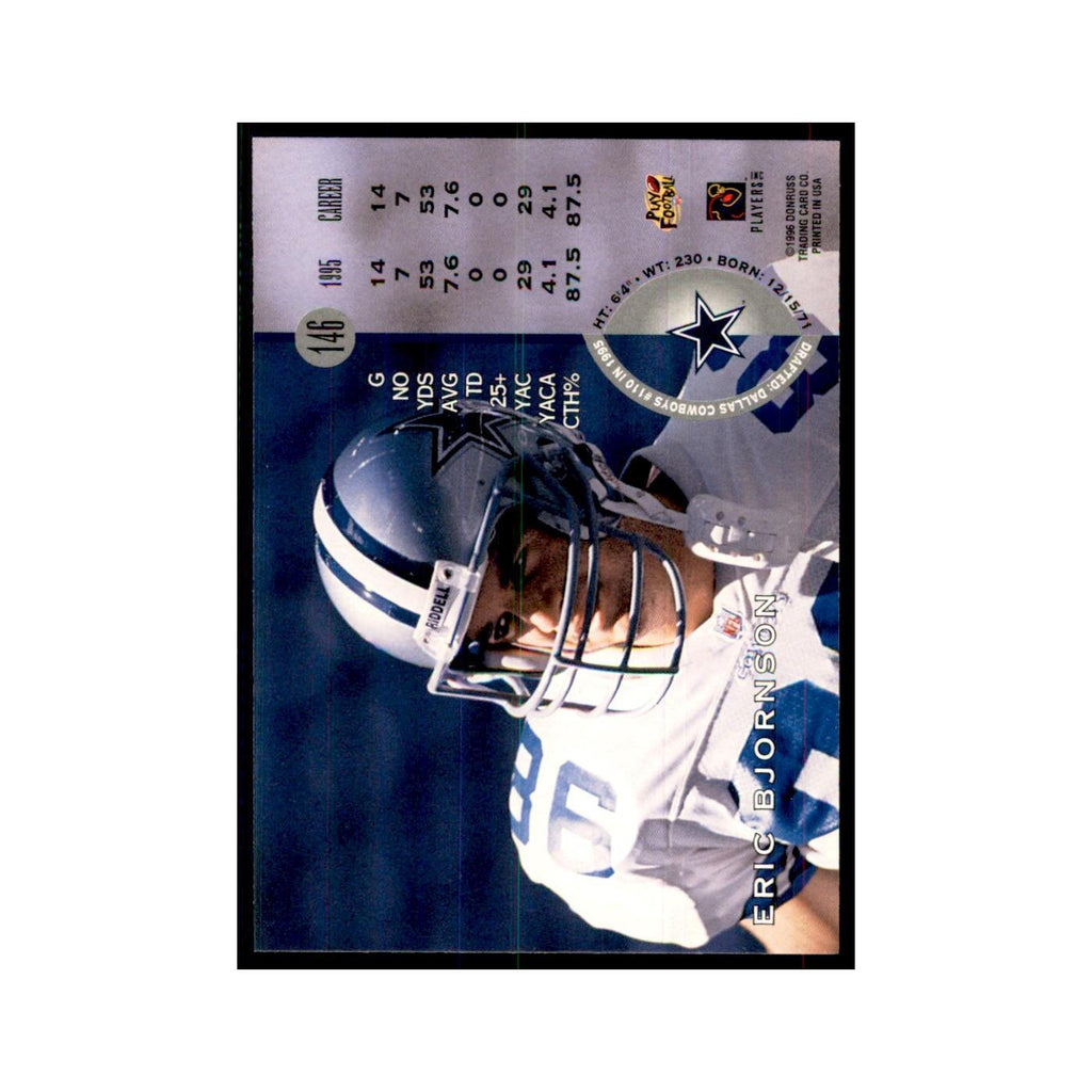 1996 Leaf Eric Bjornson Cowboys #146