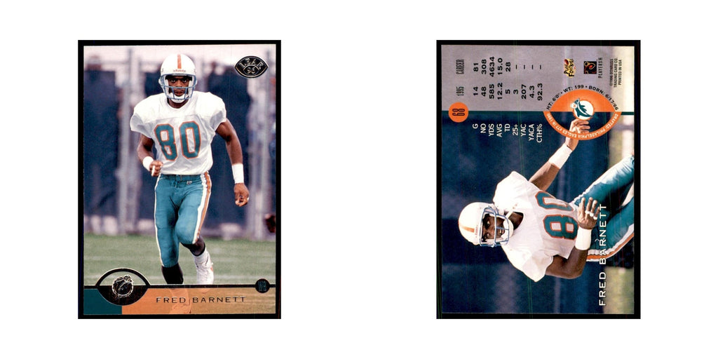1996 Leaf Fred Barnett Dolphins #68