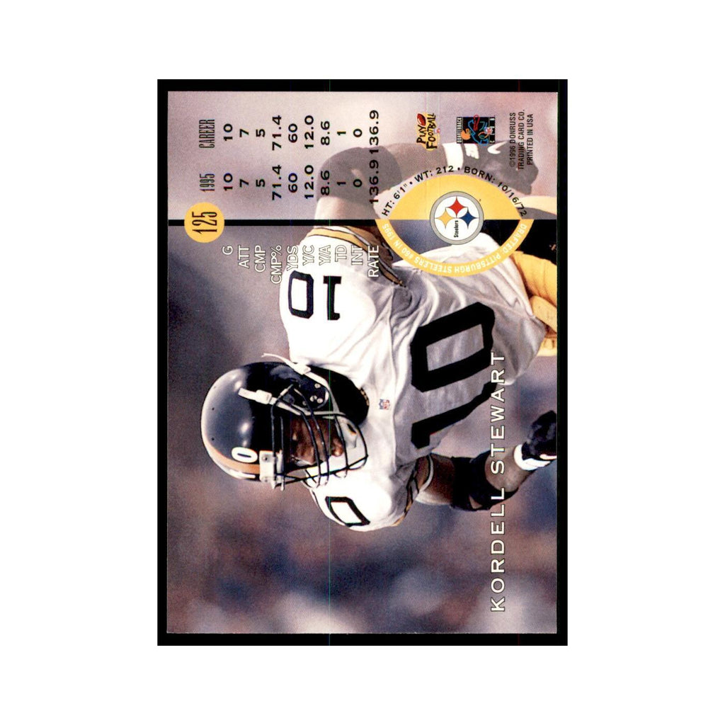 1996 Leaf Kordell Stewart Steelers #125
