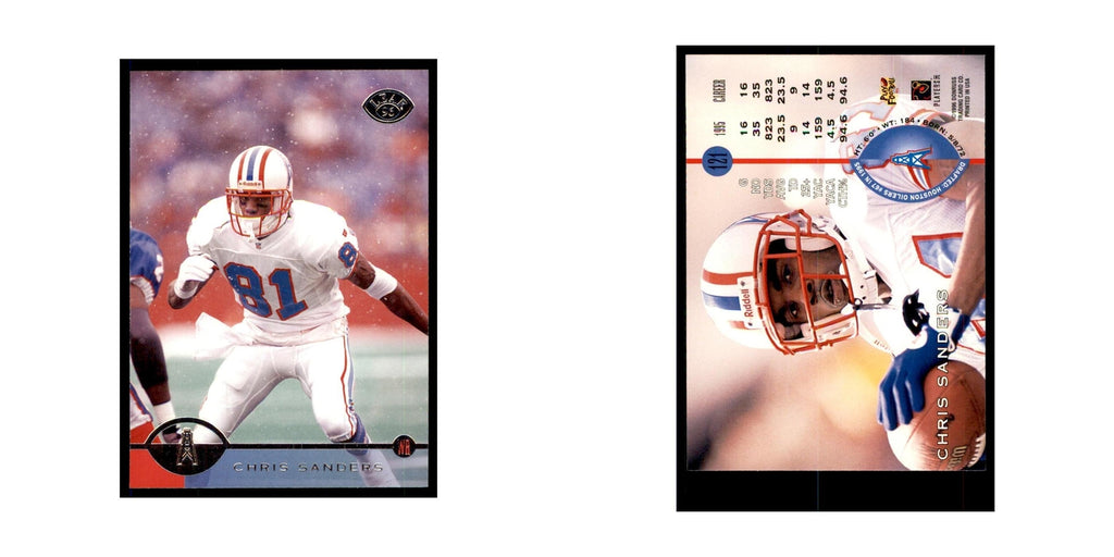 1996 Leaf Chris Sanders Houston Oilers #121