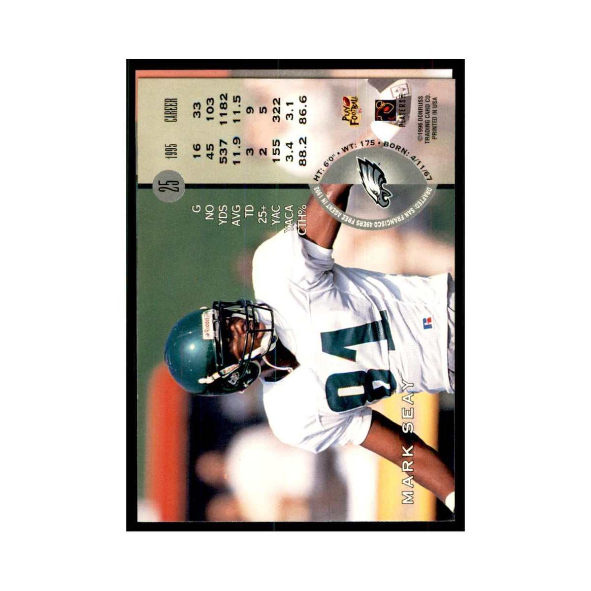 1996 Leaf Wayne Chrebet Jets #25