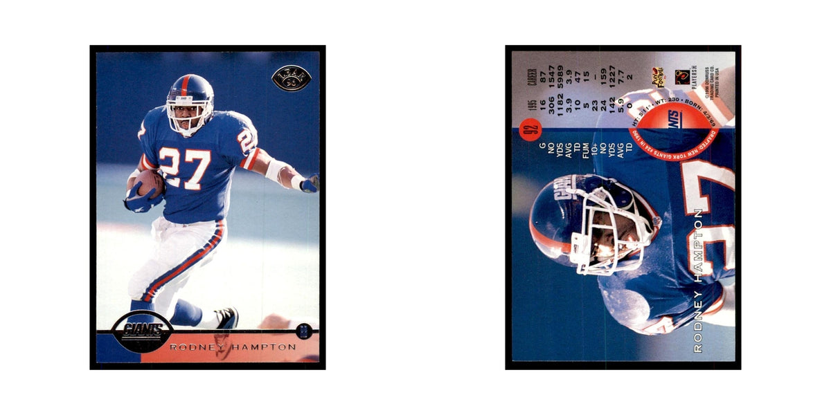 1996 Leaf Rodney Hampton Giants #92