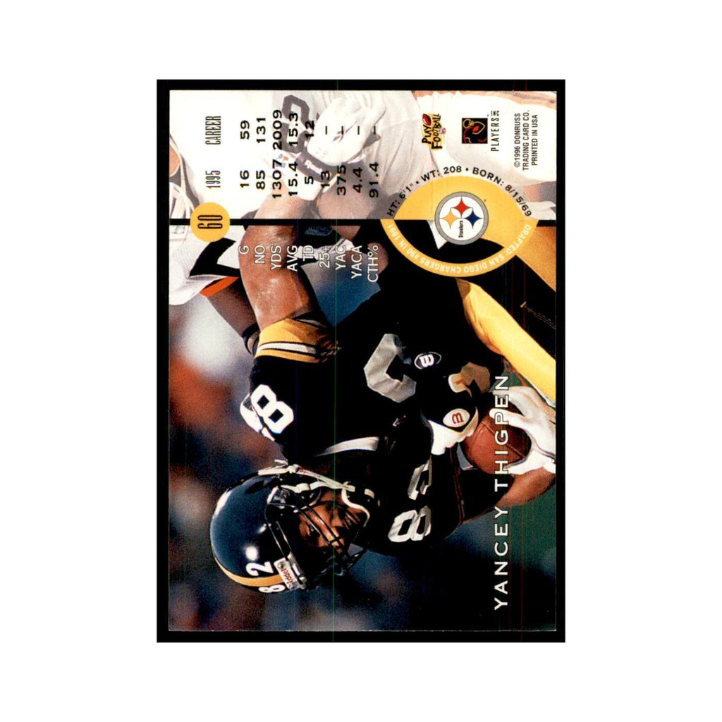 1996 Leaf Yancey Thigpen Steelers #60