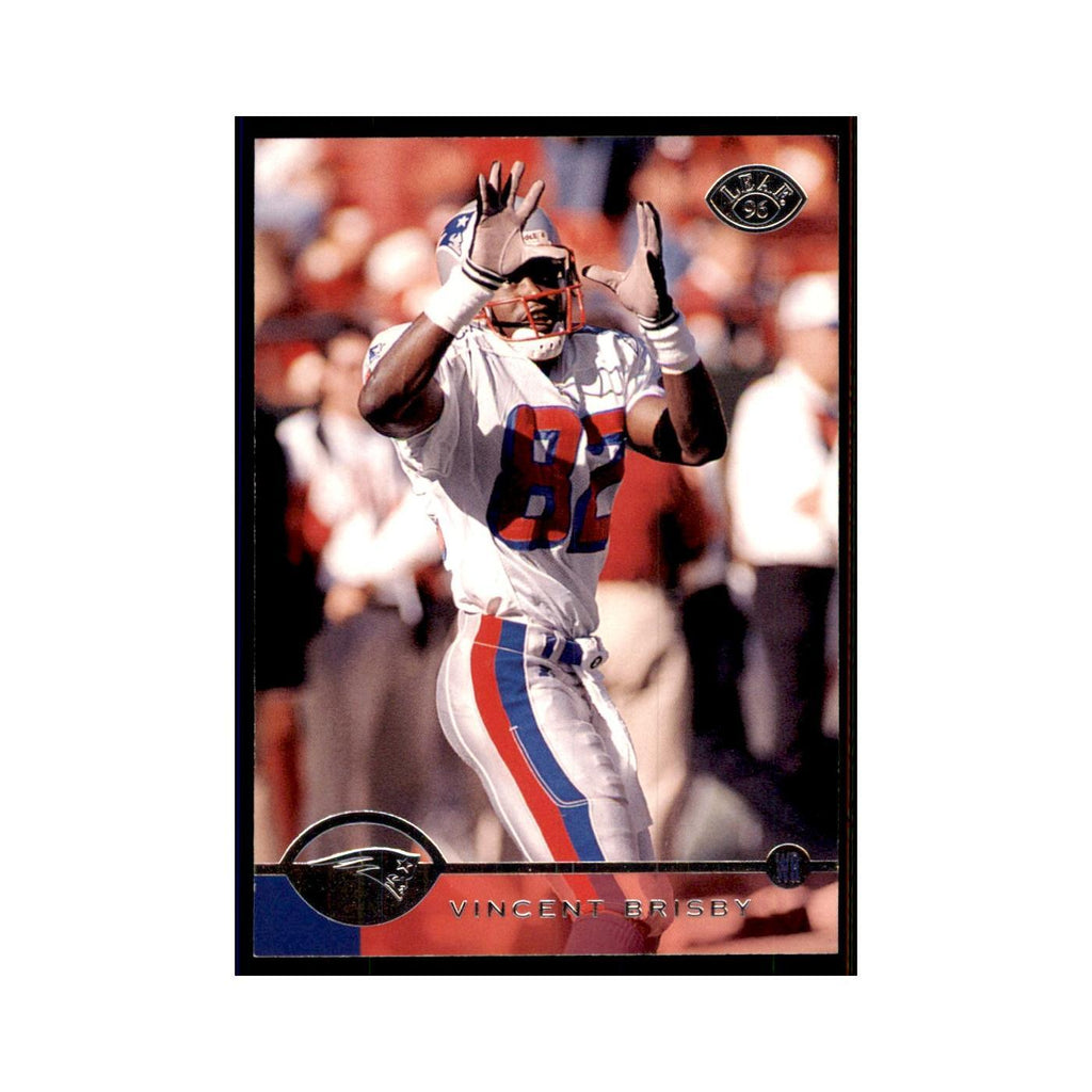 1996 Leaf Vincent Brisby Patriots #112