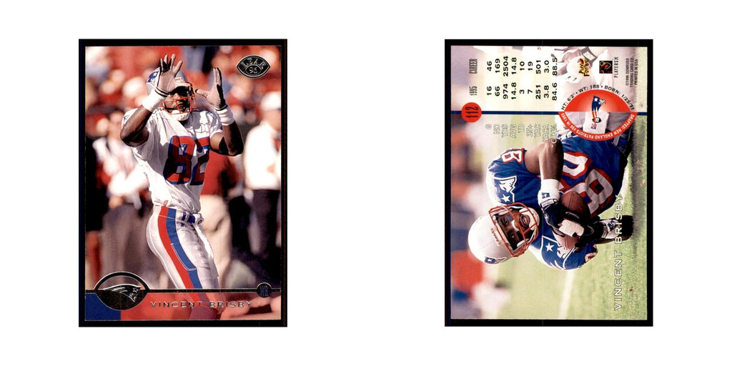 1996 Leaf Vincent Brisby Patriots #112