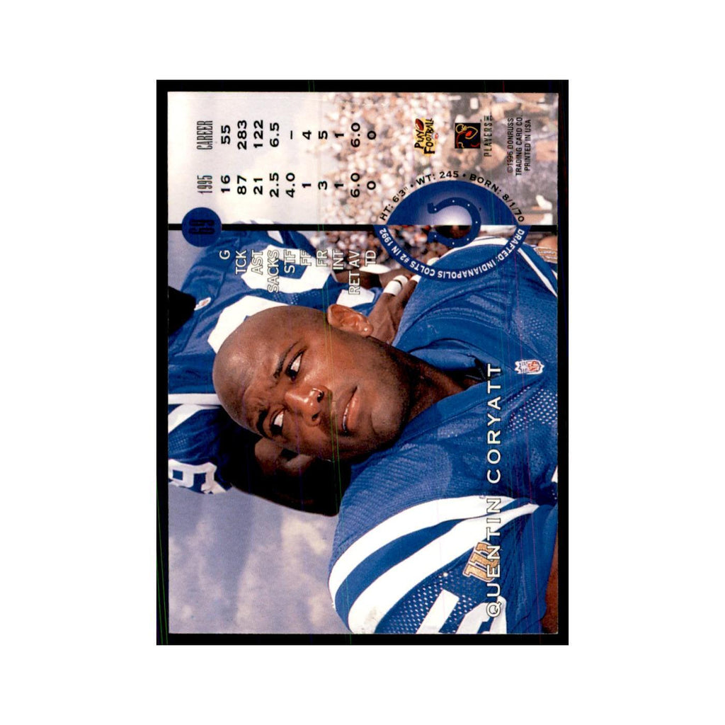1996 Leaf Quentin Coryatt Colts #69