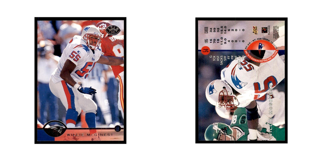 1996 Leaf Willie McGinest Patriots #54