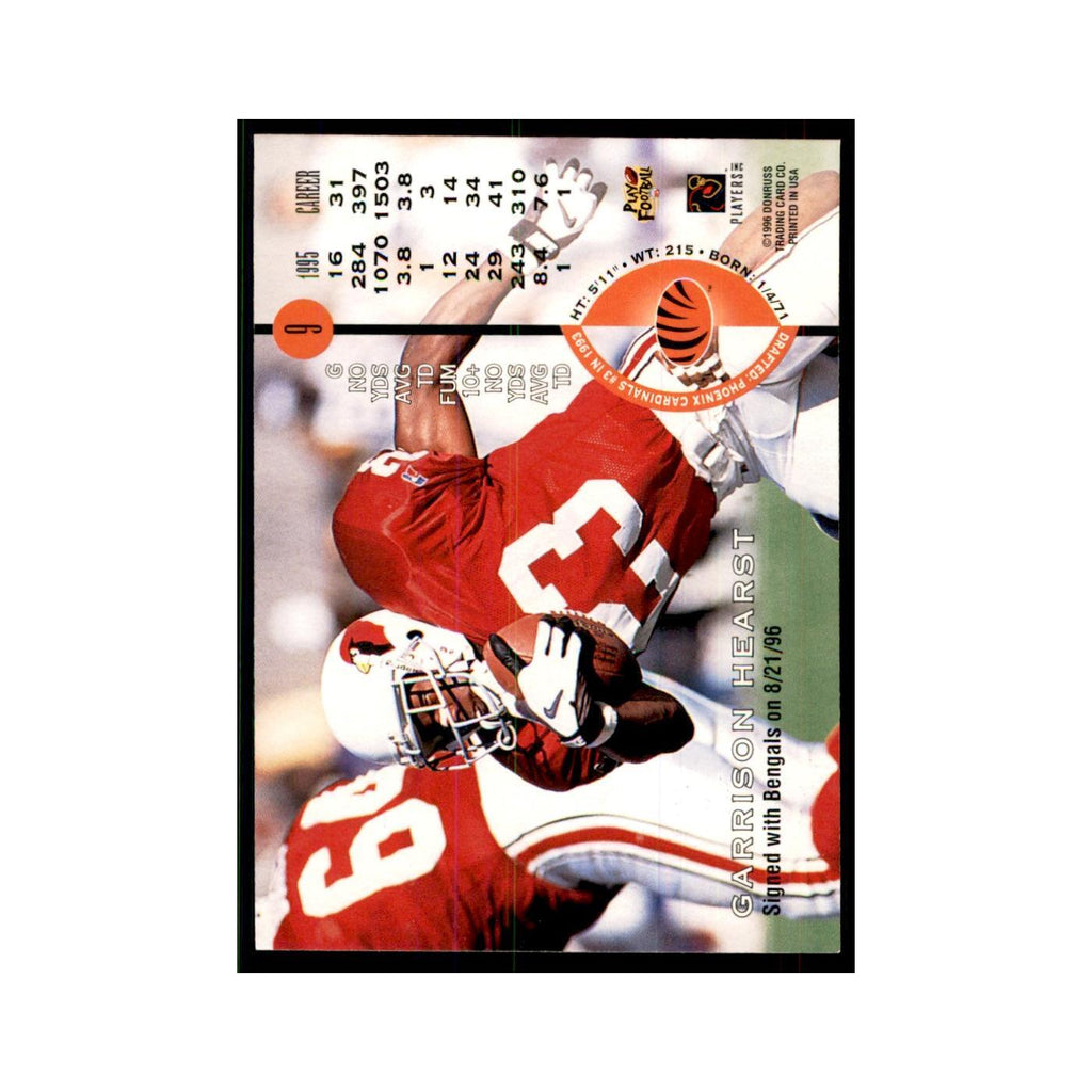 1996 Leaf Garrison Hearst Bengals #9
