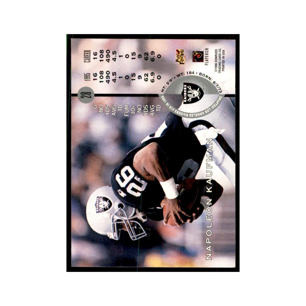 1996 Leaf Napoleon Kaufman Raiders #28