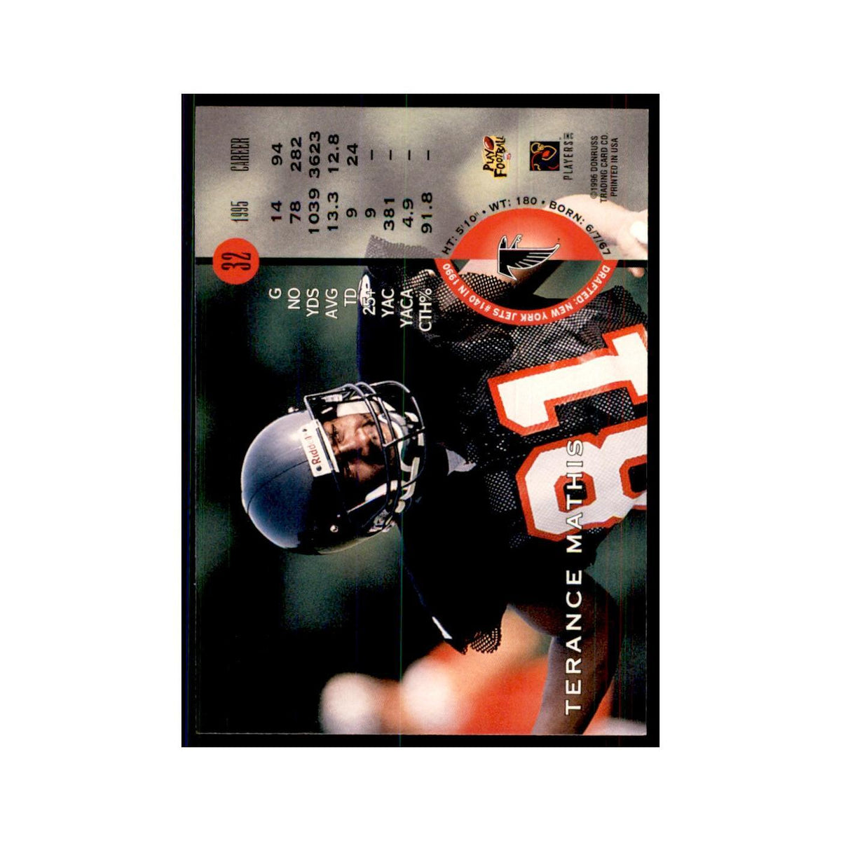 1996 Leaf Terance Mathis Falcons #32