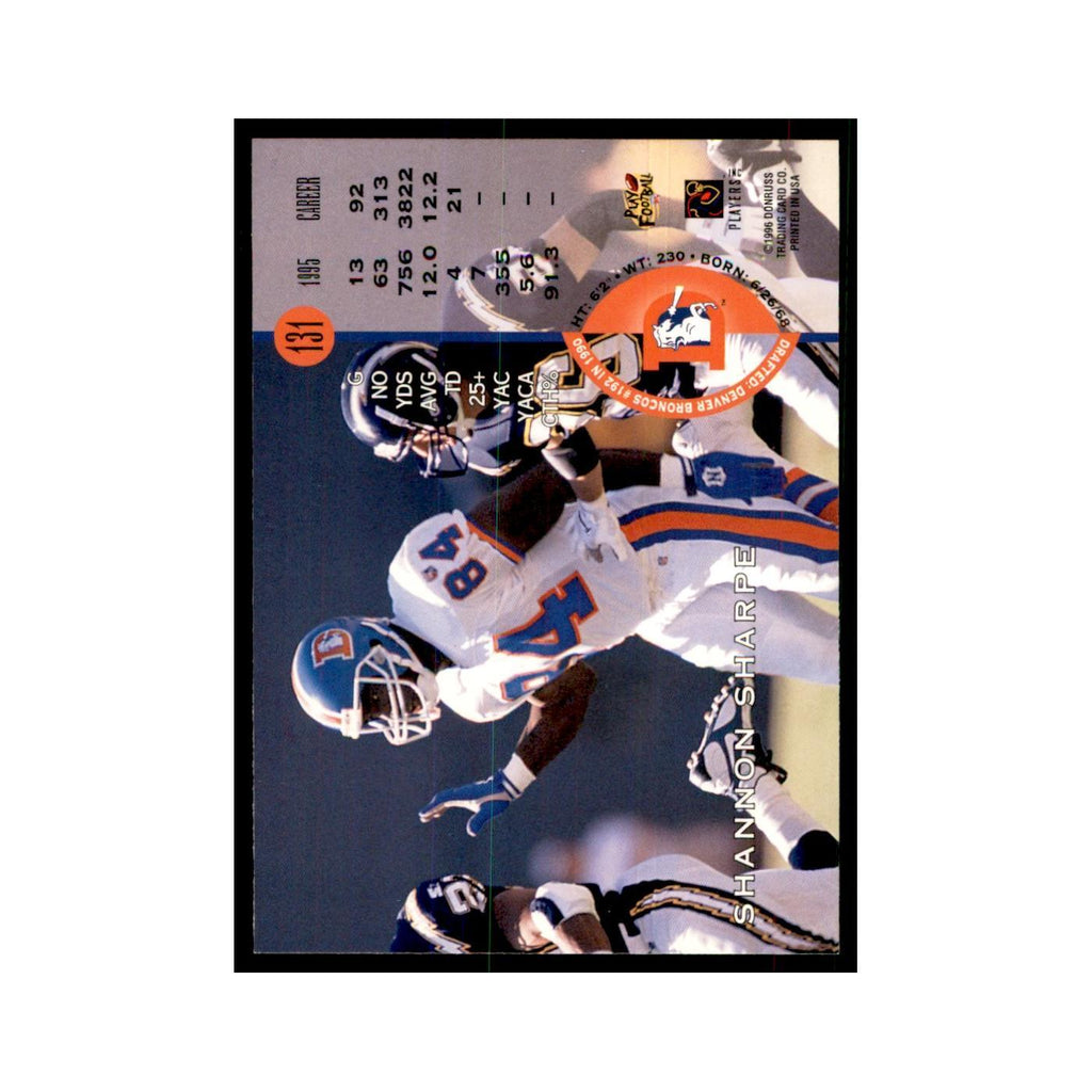 1996 Leaf Shannon Sharpe Broncos #131