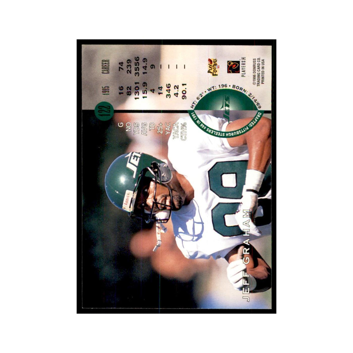 1996 Leaf Jeff Graham Jets #122