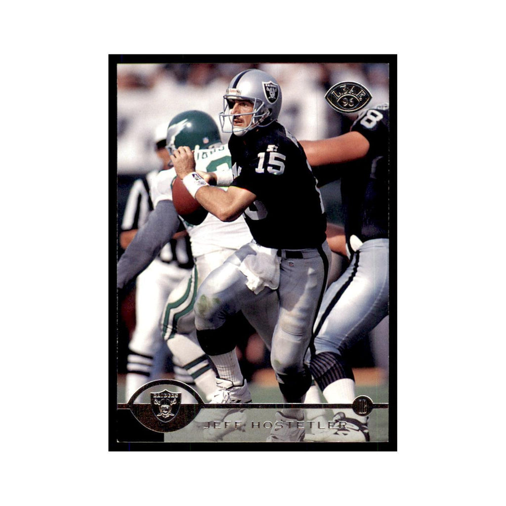 1996 Leaf Jeff Hostetler Raiders #129