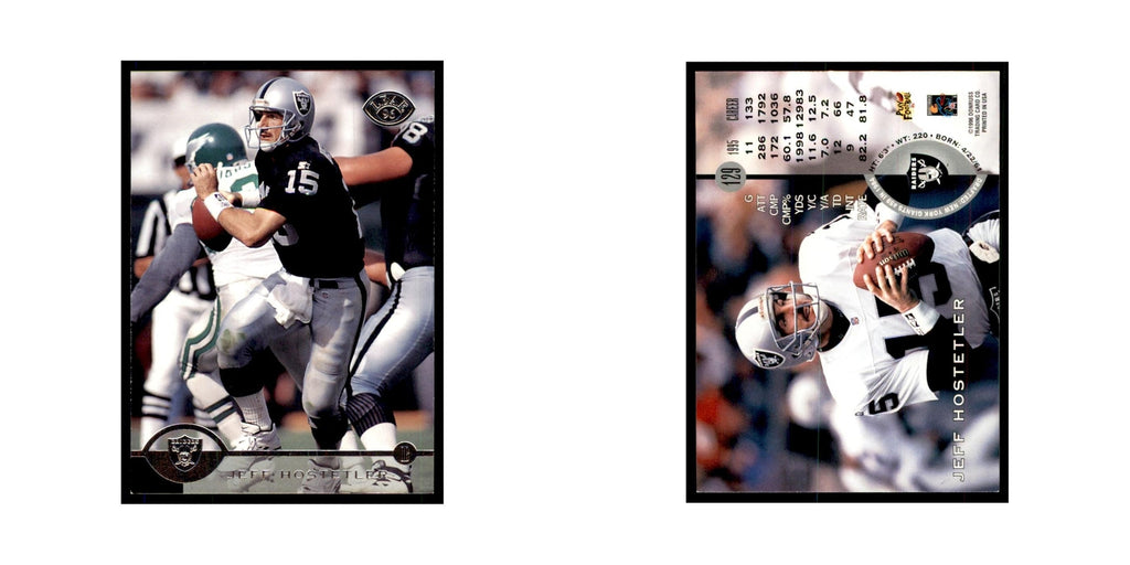 1996 Leaf Jeff Hostetler Raiders #129